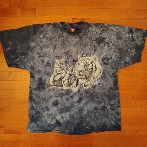 [RARE ARCHIVE] 90s Polar Graphics "Find 11" White Tiger Tee - XL - Artist: Gardn
